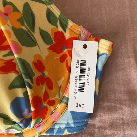 NWT Adore Me Shelby retro halter bikini top and bottom. Sustainably made. - Picture 4 of 6